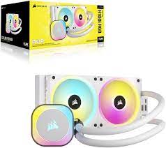 Corsair Cw-9061005-Ww - Icue Link ( Daisy Chain ) H100i Rgb Aio White 240mm Cpu Water Cooling - With Corsair Link For Real-Time Monitoring And Control - Copper Waterblock With 33x Capellix Rgb Led Lighting On Waterblock Pre-Filled / Closed-Loop / Sealed
