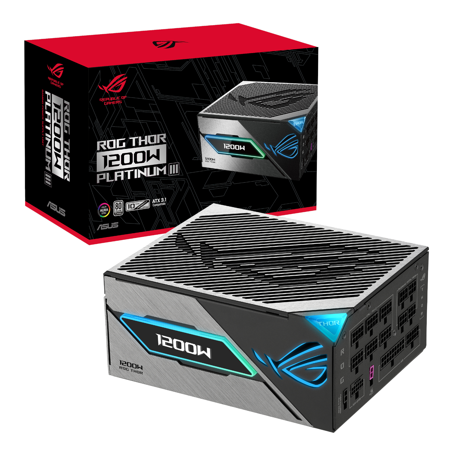 Asus Rog Thor 1200w 80 Plus Platinum Iii Atx Modular Power Supply