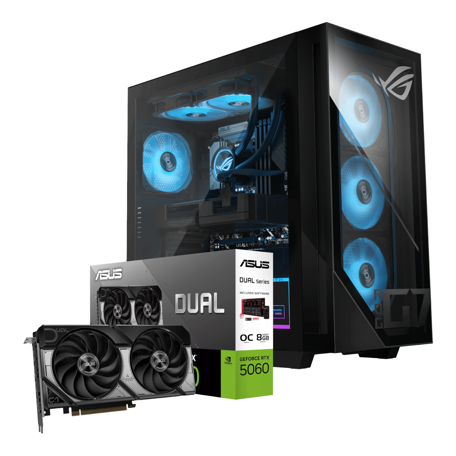 Asus Rog G700 Intel® Core™ Ultra 5 Windows 11 Home Pc (Rtx 5060 Dual | 16gb Ddr5 | 1tb Nvme)
