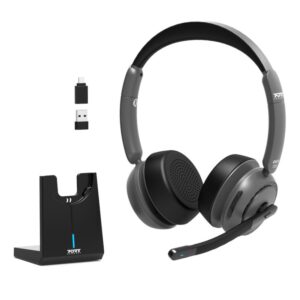 Port Connect On’R 700 Bluetooth Wireless Headset With Noise Cancellation