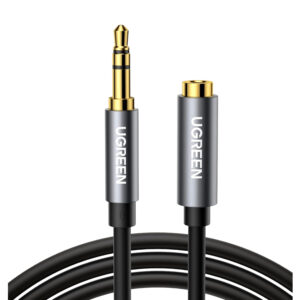 Ugreen Av118 3.5mm Aux Extension Cable 3m – Male To Female –(Black)