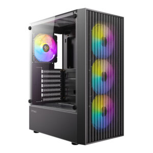 Antec Ax27 Rgb Elite Atx Gaming Chassis - Black