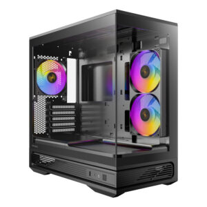 Antec C2m Argb Compact Micro-Atx Gaming Chassis - Black