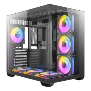 Antec Cx Mirror Argb Atx Mid-Tower Gaming Chassis - Black