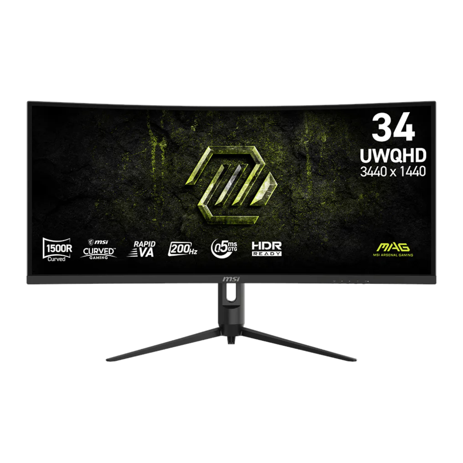 Msi Mag 342cqrf E20 34" Uwqhd 200hz Va Curved Gaming Monitor