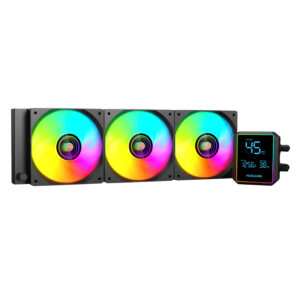 Pcbuilder Blizzard Freeze 360mm Aio Argb Liquid Cpu Cooler - Black