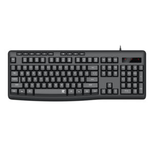 Redragon Bk-7366 Full-Size Ergonomic Wired Membrane Office Keyboard - Black
