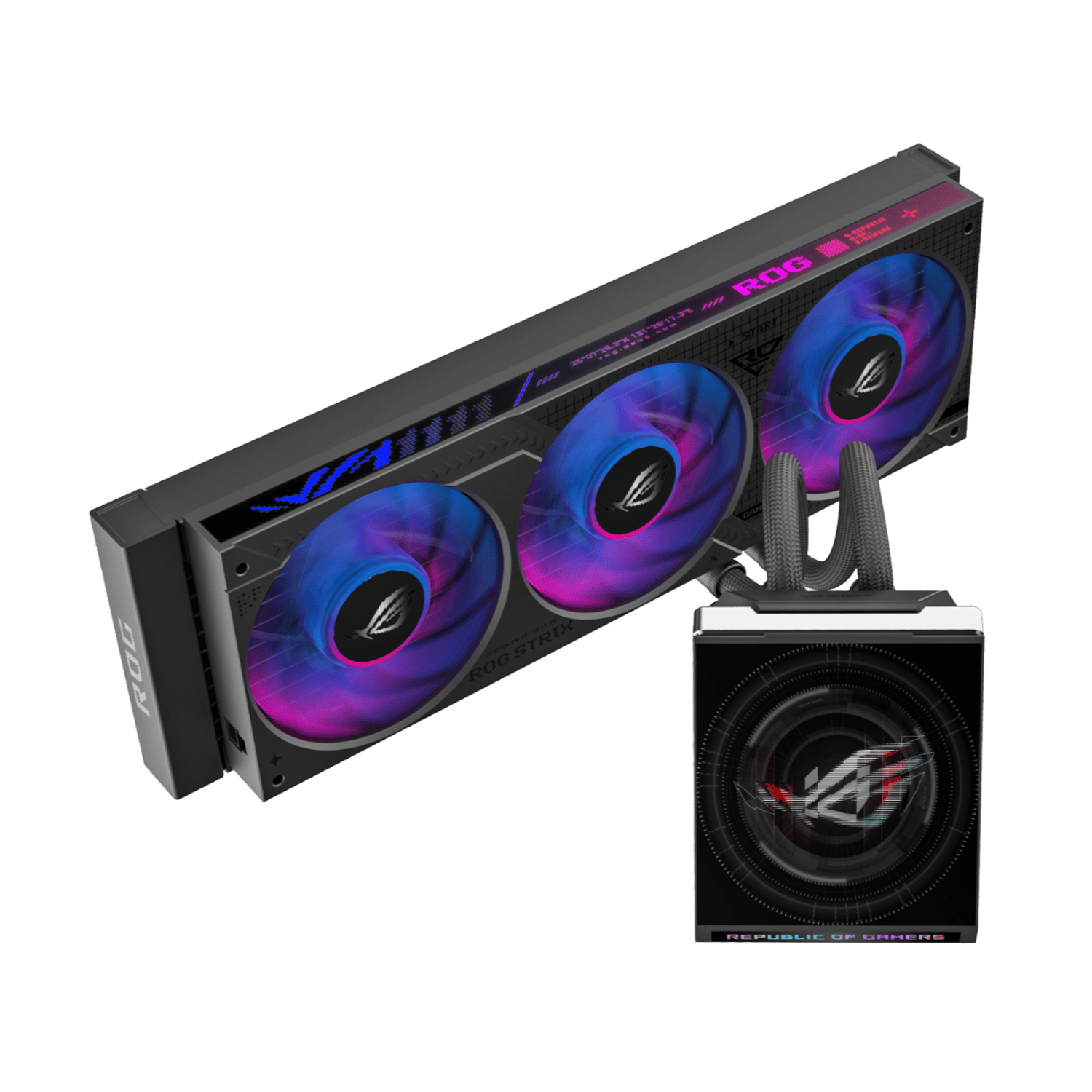 Asus Rog Strix Slc Iv 360 Argb Lcd Liquid Cpu Cooler - Black