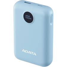 Adata c100 10000mah Digital Power bank Cyan 20 w fast charging Usb-C