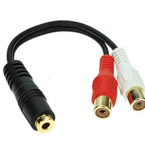 3.5mm Female To Rca(L+R) Female Audio Cable