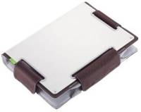Coolermaster / Choiix C-Mb03-C1 14" Notebook Ergonomic Metal Sleeve/Bag With Handle Metal Sleeve For Heat Dissipation & Screen Protection Silver With Brown Finish 344x251x42mm Work As Angled Nb Stand /Cooler