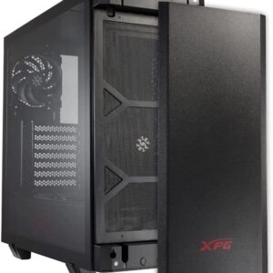 Adata Xpg Invader Black - With Front Argb Downlight + Controller, Magnetic Front Panel Dual-Chamber Design - With 4mm Tempered Glass Side Panel All Steel Exterior Dedicated Chamber For Psu + Hdd Bay No Psu ( Bottom Placed Psu Design ) Support Upto