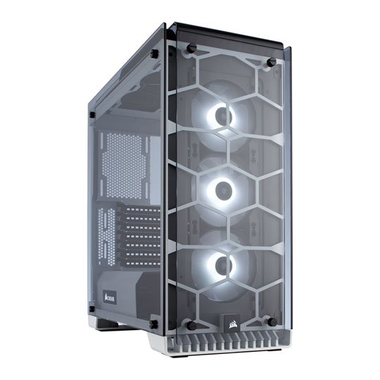 Corsair Cc-9011110-Ww Crystal Series 570x With White Color Scheme -Rgb