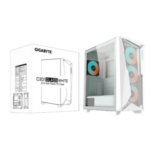 Gigabyte Aorus C301 Tempered Glass White