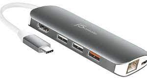 J5 Create Jcd384 Minidocking - Usb3.0 Type-C ( Gen1/5gbps ) Universal Docking Station With Hdmi + D-Sub + Gigabit Lan + Usb3.0 Type-C + 2x Usb3.0 Type-A + 1x Usb3.0 Bc1.2 2.4a Type-A For Fast Charge + Dual Card Readers ( Sdxc + Microsdxc ) - 4k Hdmi ( Upt