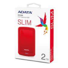 Adata 2000gb/2tb Hv300 Red