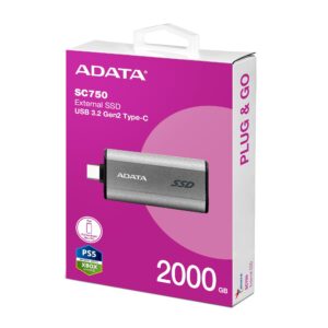 Adata 2tb Sc750 Type-C U3 Gen2
