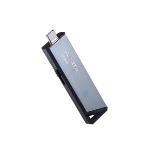 Adata Aeli-Ue800-512g-Csg 512gb Ue800 Flash Drive With Metal Casing + Keyring Loop Usb3 (Gen2/10gbps) Type-C For Pc Or Mobile Devices Read/Write : 1000/1000 Mb/Sec Capless Sliding Design 73x21x9mm Support Linux Mac Os - 5 Years Warranty