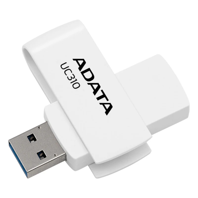 Adata Uc310 64gb Black - Usb3 Flash Drive ( Usb2.0 Backwards Compatible ) Swivel Capless Design Usb3.0 Read : 100 Mb/Sec 58x20x13mm Support Linux Mac Os Support Free Ostogo + Ufdtogo + 60days Trial Norton Internet Security - 5 Years Warranty