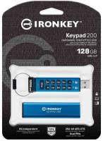 Kingston Ikkp200/128gb Ironkey Keypad 200 128gb Usb3 Type-A ( Usb3.0/2.0 Backwards Compatible ) Flash Drive With Hardware-Secured Lock ( With Customizable 10x Digit Numeric Combination Lock ) Auto-Lock When Removed From Host Device Drive Locks Down A