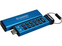 Kingston Ikkp200c/128gb Ironkey Keypad 200 128gb Usb3 Type-C Flash Drive With Hardware-Secured Lock ( With Customizable 10x Digit Numeric Combination Lock ) Auto-Lock When Removed From Host Device Drive Locks Down And Reformats After 10 Invalid Login