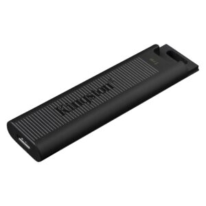 Kingston Dtmax/1tb Datatraveler Max Flash Drive With Metal Casing + Keyring Loop Usb3 (Gen2/10gbps) Type-C For Pc Or Mobile Devices Read/Write : 1000/900 Mb/Sec 82.2x22x9mm Compact Size Support Linux Mac Os - 5 Years Warranty