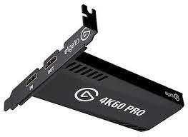 Corsair / Elgato 10gas9901 Hd60 Pro 4k / 4k60 Pro Mk2 - Internal Pci-E (X1) Game Capture For Instant Streaming Or Recording Capture Upto 2160p @ 60fps Upto 60mbps Capture Bitrate Support H.264 Encoder+Master Copy Ps4/Xbox One Hdmi Input + Hdmi Out