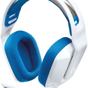 Logitech 981-001018 G335 White Gaming Headset With Mic On-Ear Audio Inline Controls 6mm Flip-To-Mute Microphone 40mm Drivers With Neodymium Magnets - 3.5mm For Pc/Mibile/Game Consoles