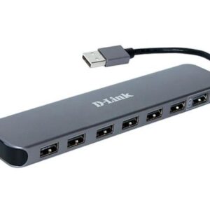 D-Link Dub-H7 7port Usb 2.0 Hub With Ac-Adapter Plastic 99.6x59x25.7mm