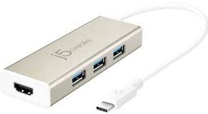 J5 Create Jch451 T-C->3xu3 Hub+ Hdmi