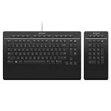 3d Connexion Keyboard Pro + Numpad Pro - Extra 5x Customizable Arithmetic Operator Keys + 12+4x Dedicated Programmable Function Keys With On-Screen Display With Palm Rest Usb Or Bluetooth Wireless - Retail Pack