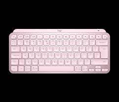 Logitech 920-010500 Wireless Mx Mini Pink - 132x296x21mm ( No Numeric Keypad ) - With Emoji+ Dictation+ Mic Buttons Flow Technology To Work On Multi-Devices ( Pc/Mac/Tablet/Smartphone ) Easy-Switch Keys To Connect Upto 3 Devices - Usb Type-C Rechargeab