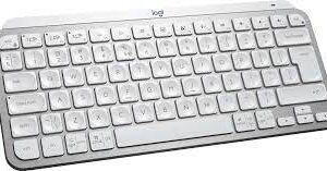 Logitech 920-010499 Wireless Mx Mini White - 132x296x21mm ( No Numeric Keypad ) - With Emoji+ Dictation+ Mic Buttons Flow Technology To Work On Multi-Devices ( Pc/Mac/Tablet/Smartphone ) Easy-Switch Keys To Connect Upto 3 Devices - Usb Type-C Rechargeab