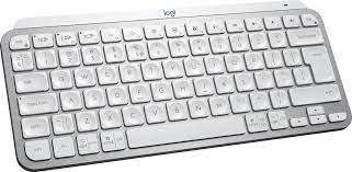 Logitech 920-010499 Wireless Mx Mini White - 132x296x21mm ( No Numeric Keypad ) - With Emoji+ Dictation+ Mic Buttons Flow Technology To Work On Multi-Devices ( Pc/Mac/Tablet/Smartphone ) Easy-Switch Keys To Connect Upto 3 Devices - Usb Type-C Rechargeab