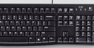 Logitech 920-002562 / 920-002563 Mk120 Black ( Keyboard + Mouse ) 3 Hot Keys Low-Profile Keyframe - Usb