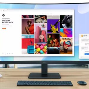 LG 32MR50C 32" Curved Led display - with ultra thin borderless design