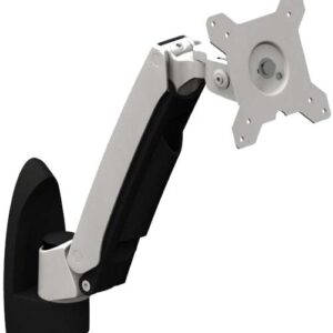 Aavara Aw110 Free Style Display Arm- Wall Mount 1 Arm / 2 Joints - 110 ( +90~-20 ) Tilt Angle Adjustable 95 ( +60~-35 ) Tilt Arm Adjustment +/-90 Swivel Angle Adjustable 360 Rotation Pivot For Landscape Or Portrait Height Adjustable With Expertorqu