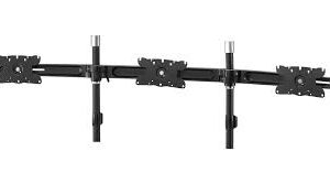 Aavara Ds360 Triple Flip Mount Extended Pole - Add Extra 3x Lcd For Dc310/Di310/Ds310/Ds310i - 1 Center Fixed + 2 Independent Swing Arms Horizontal & Vertical Shift +/- 15 Swivelable 25 Tilt + 90 Rotation Pivot For Landscape Or Portrait Height Ad