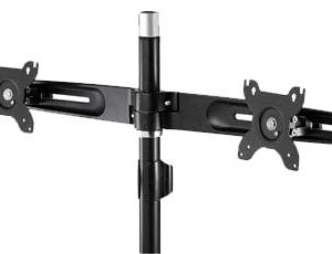 Aavara Ds440 Dual Flip Mount Extended Pole - Add Extra 2x Lcd For Ts742/Tc742/Ti742/Ds200/Dc200/Di200 - 2x Independent Swing Arms Horizontal & Vertical Shift + 30 Swivelable + 30 Tilt + 90 Rotation Pivot For Landscape Or Portrait Height Adjustable