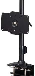 Aavara Tc021 Flip Mount For 1x Lcd Stand ( Support Optional Arm Module For Kb Or Printer) - Clamp Base - 20 Swivelable + 15 Tilt Angle Adjustable 90 Rotation Pivot For Landscape Or Portrait Height Adjustable With Expertorque Technology Smart Cable Man
