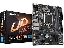Gigabyte H610m K Lga1700 ddr4 motherboard