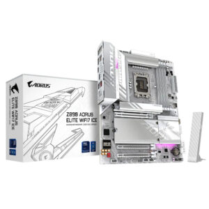 Gigabyte Z890 Aorus elite White Ice+Wifi7 lga 1851 arrow lake ddr5 motherboard