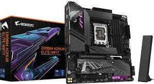 Gigabyte Z890m Aorus Elite + Wifi 7 lga 1851 arrow lake motherboard