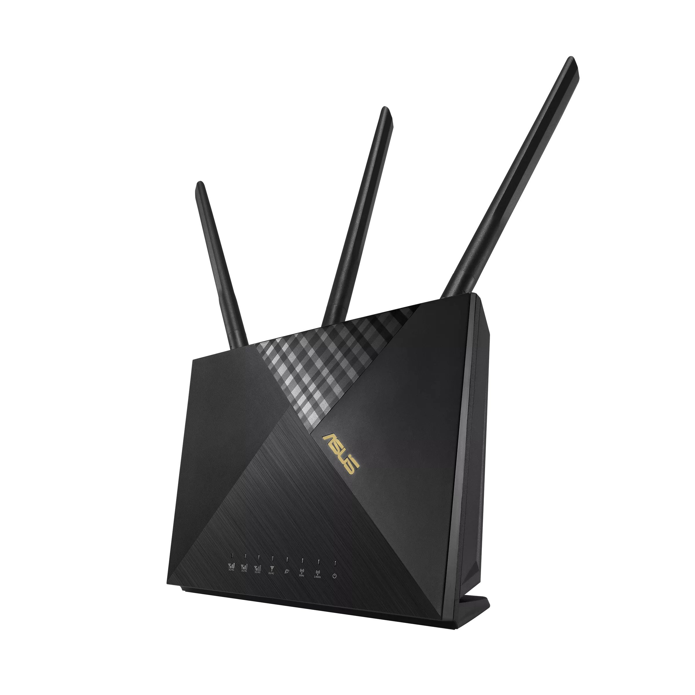 Asus 4g-Ax56 Dual-Band Wifi-6 Ax1800 Lte Modem + Wireless Router With Asuswrt Dashboard Ui + Vertical Design With Aluminum Stand - 4g Lte ( Via Nano Sim Slot ) + Gigabit Wan + 4x Gigabit Lan 128mb Flash + 512mb Ram Lte + 802.11ax 1800mbps (1201+574)