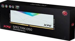 Adata Ax4u360016g18i-Sw50 Rgb D50 White - 16gb X1 Solid Constructed Metal Heatsink ( 133.35x40x8mm ) 10-Layer Pcb Support Intel + Amd Xmp ( Extreme Memory Profiles ) Ddr4-3600 ( Pc4-28800) Cl18 1.35v - 288pin - Lifetime Warranty