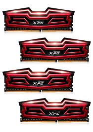 Adata Ax4u2400w8g16-Qrd Xpg Dazzle With Red Led Black + Red Heatsink With 2oz Copper 10-Layer Pcb 8gb X 4 Kit - Support Intel Xmp ( Extreme Memory Profiles ) Ddr4-2400 ( Pc4-19200) Cl16 1.2v - 288pin - Lifetime Warranty