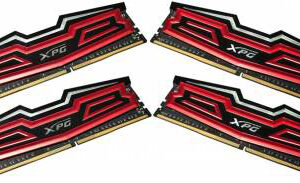 Adata Ax4u2800w8g17-Qrd Xpg Dazzle With Red Led Black + Red Heatsink With 2oz Copper 10-Layer Pcb 8gb X 4 Kit - Support Intel Xmp ( Extreme Memory Profiles ) Ddr4-2400 ( Pc4-22400) Cl17 1.2v - 288pin - Lifetime Warranty