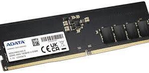 Adata Ad5u480016g - 16gb Ddr5-4800 Value Cl40 - 288pin 38.4gb/Sec Memory Bandwidth Built-In Ecc 1.1v With Built-In Power Management Ic - Lifetime Warranty - Retail Pack