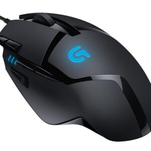 Logitech 910-004068 / 910-004067 G402 Hyperion Fury Optical Gaming Mouse - Fusion Engine With Hybrid Sensor + Delta Zero Technology 5.8mp/Sec Max. Acceleration: 16g Speed 500ips 1000hz Ultrapooling Adjustable 250->4000dpi Optical Engine With 4 Set