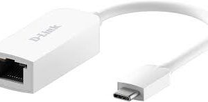 D-Link Dub-E250 Usb3 Type-C/Thunderbolt To 2.5gbps Network Adapter 4600 Mbps Full-Duplex Plastic Housing 53x21.5x15mm + 160mm Cable